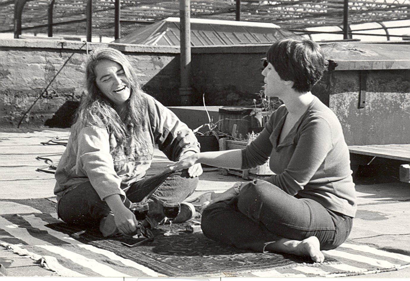 Kate and PC Rooftop 1976